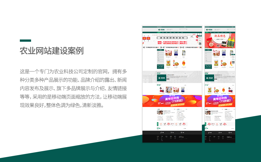 农业科技餐饮官网开发